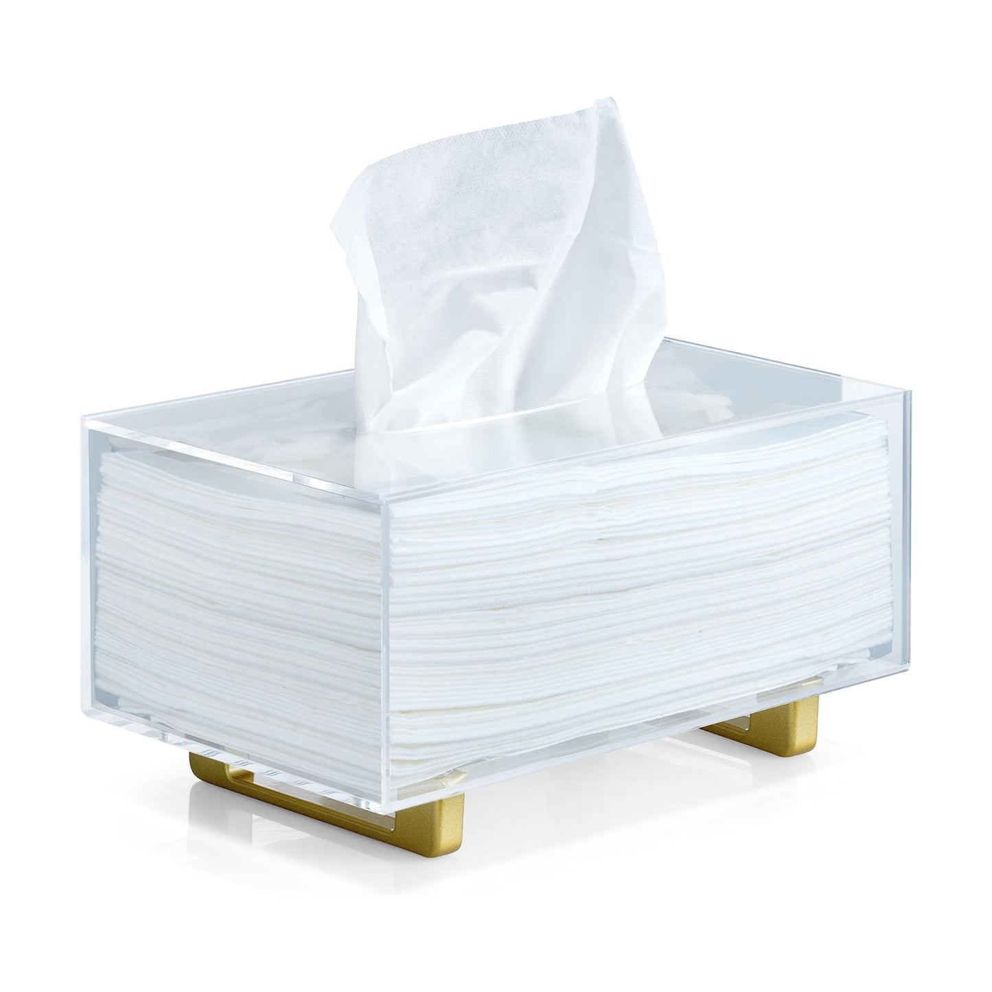 Thick Acrylic Tissue Box Holder Rectangular Tissue Box Dispenser / Rectangle / Clear