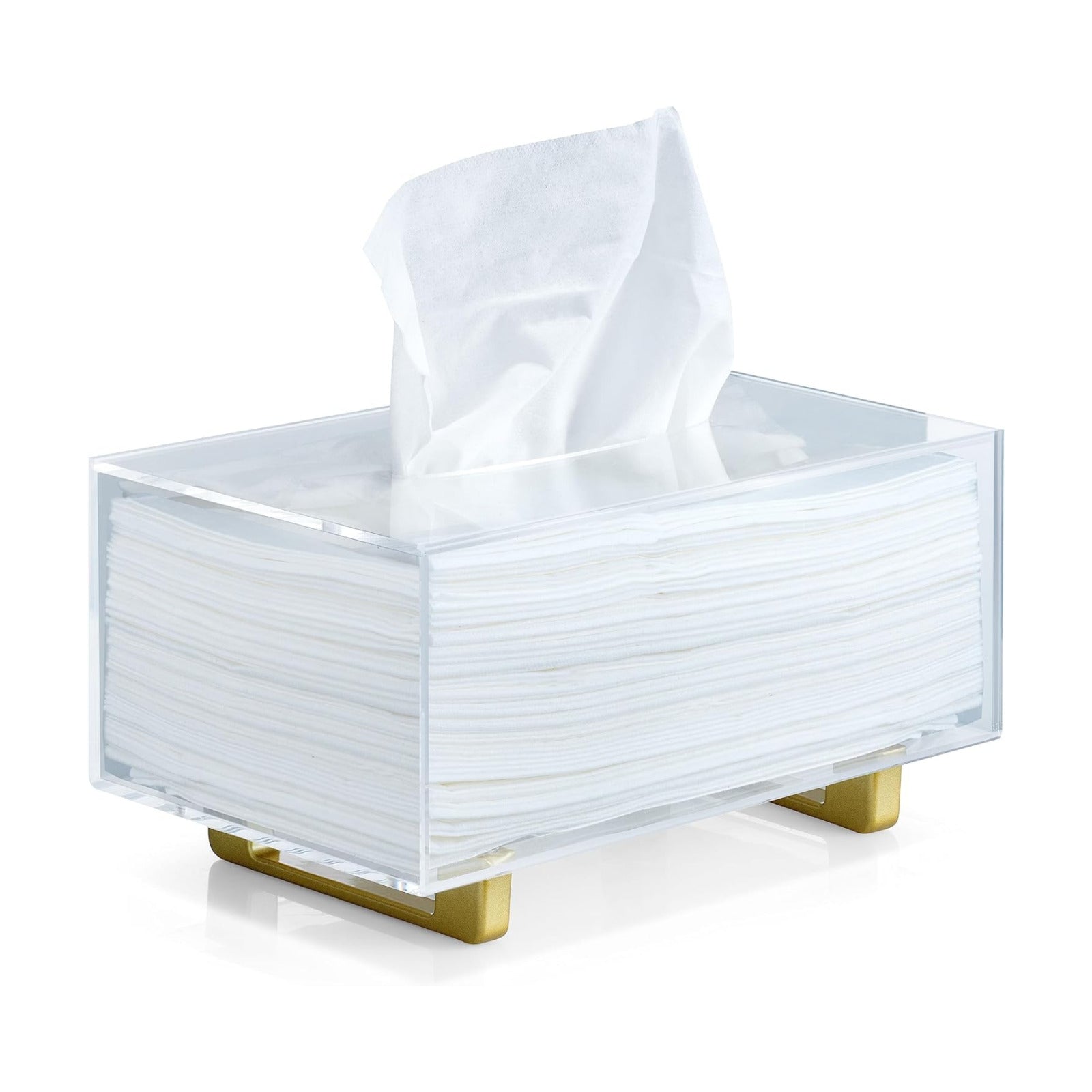 Thick Acrylic Tissue Box Holder Rectangular Tissue Box Dispenser / Rectangle / Clear
