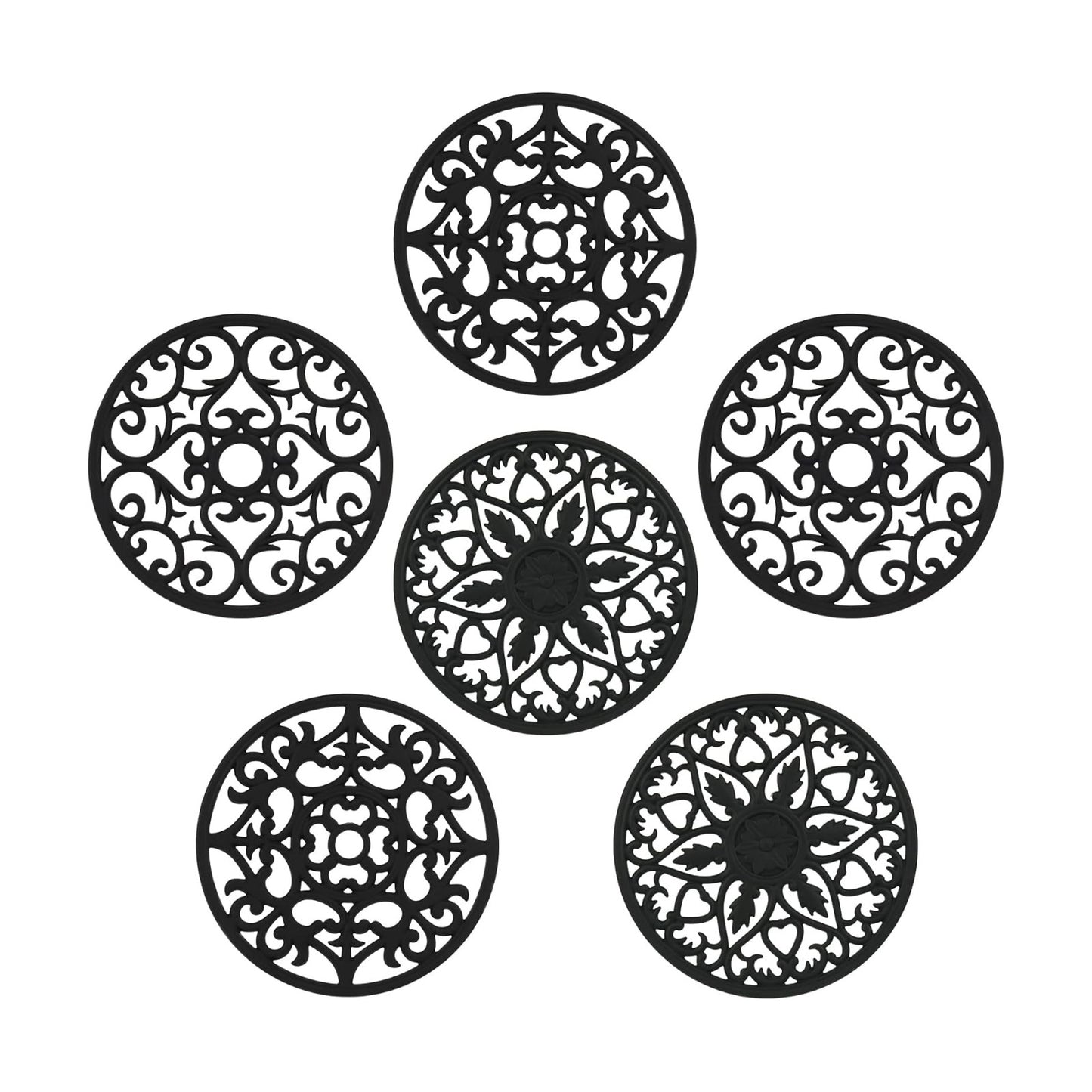 Trivets for Hot Dishes, Silicone Trivet Hot Pads for Kitchen, Silicone Trivets for Hot Pots and Pans, Round Silicon Pot