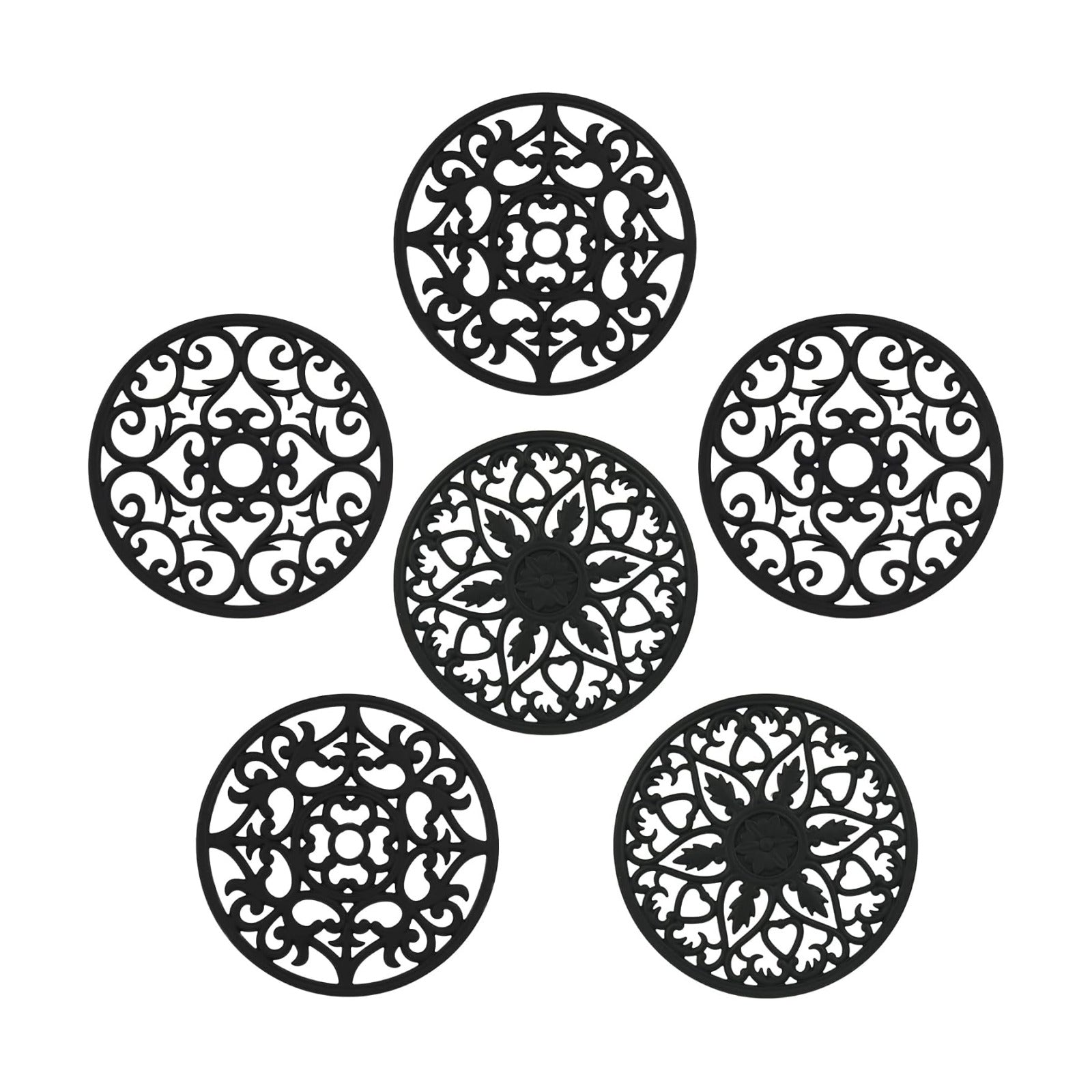 Trivets for Hot Dishes, Silicone Trivet Hot Pads for Kitchen, Silicone Trivets for Hot Pots and Pans, Round Silicon Pot