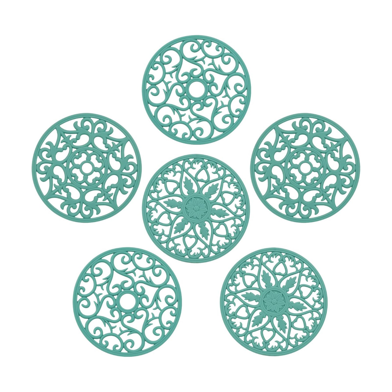 Trivets for Hot Dishes, Silicone Trivet Hot Pads for Kitchen, Trivets for Hot Pots and Pans, Silicon Pot Holder Mat for