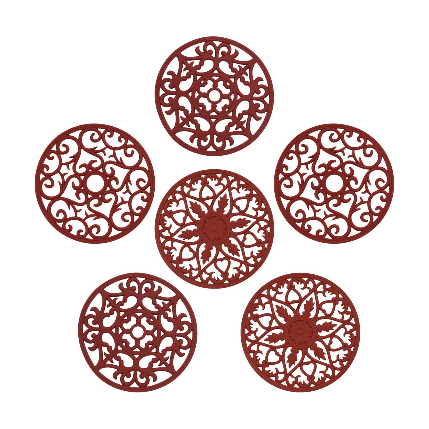 Trivets for Hot Dishes, Silicone Trivet Hot Pads for Kitchen Tabletops, Silicone Trivets for Hot Pots and Pans on