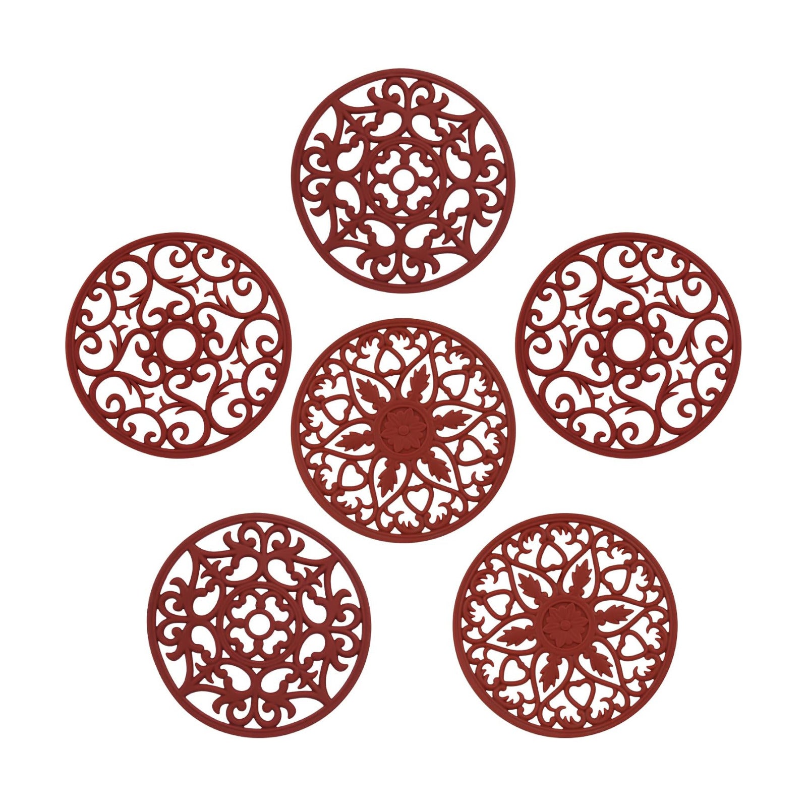 Trivets for Hot Dishes, Silicone Trivet Hot Pads for Kitchen Tabletops, Silicone Trivets for Hot Pots and Pans on