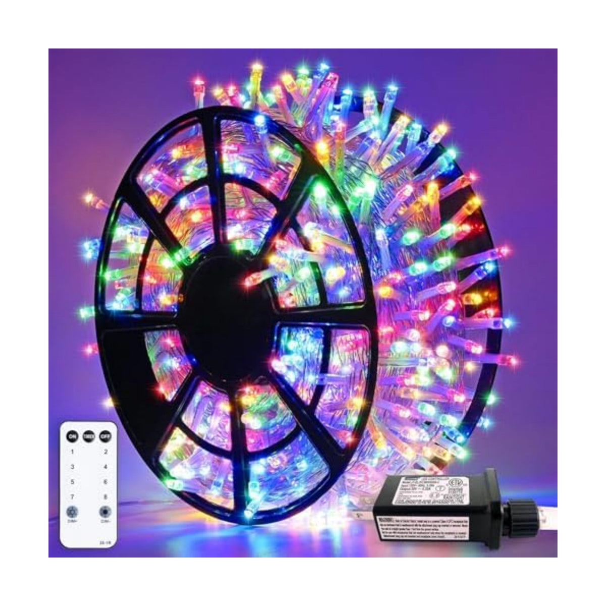 JMEXSUSS 163ft 500 LED Multicolor Christmas Lights Outdoor Waterproof