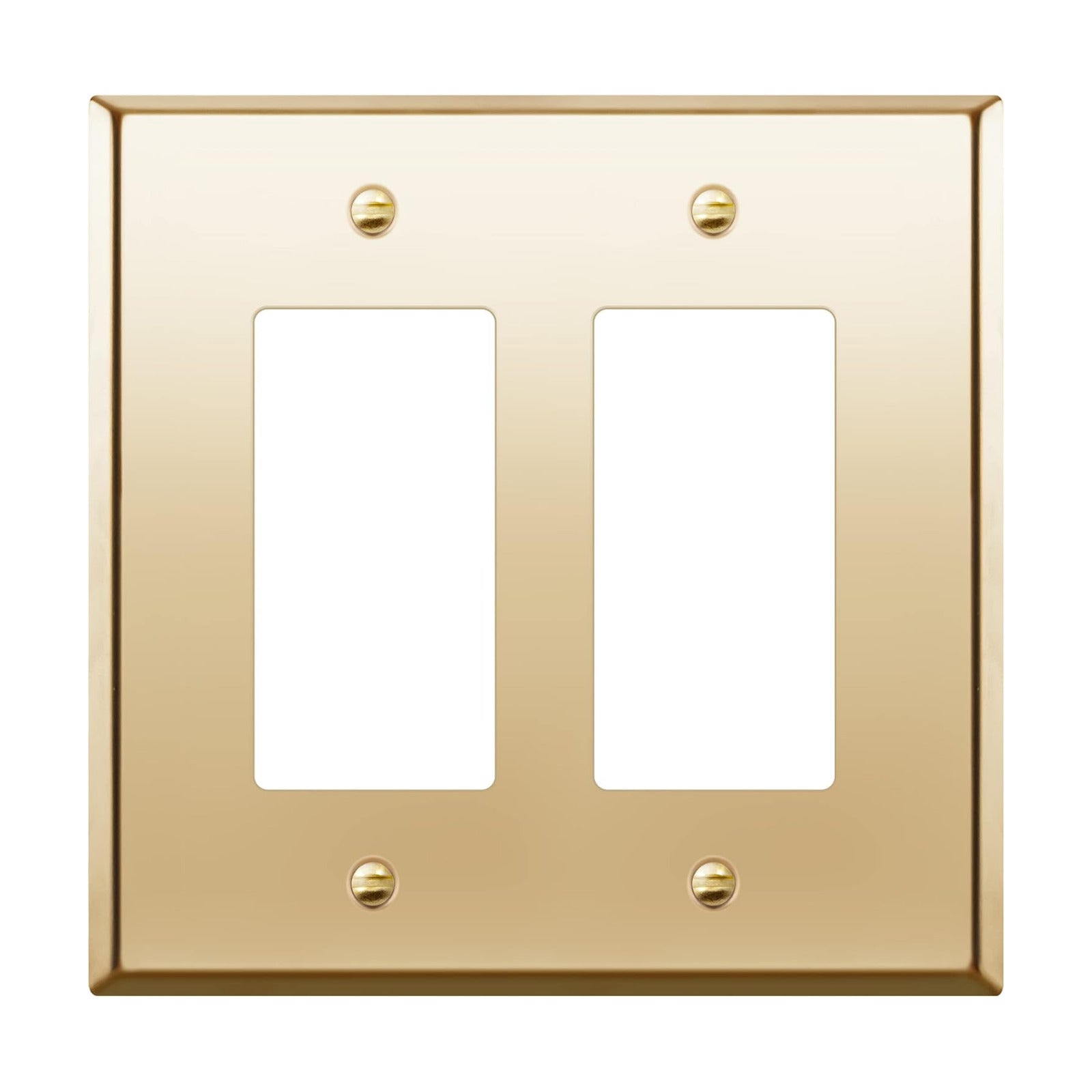 ENERLITES Dual Decorator Switch or Receptacle Metal Wall Plate, Stainless Steel Outlet Cover, Corrosion Resistant
