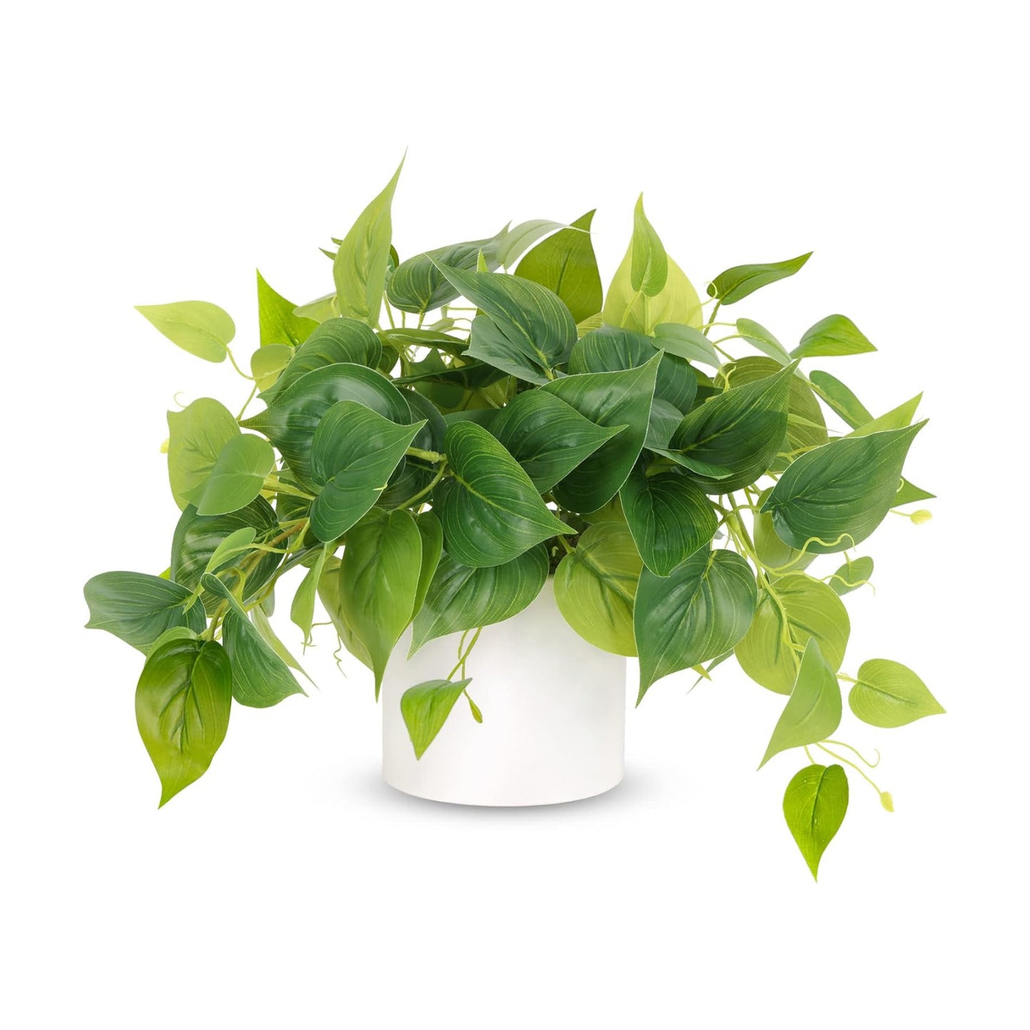 Faux Plants Indoor / White Ceramic Pot