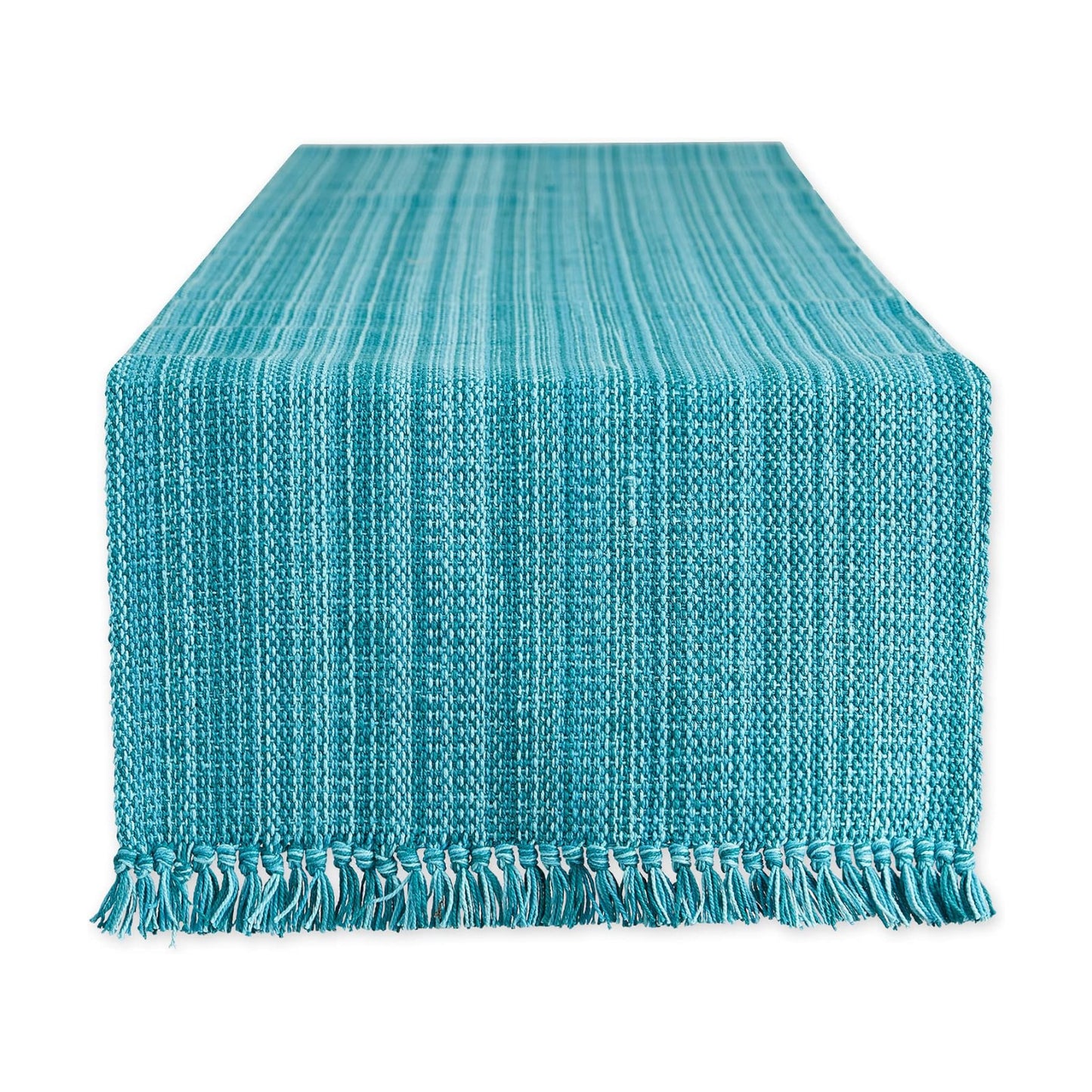 DII Variegated Tabletop Collection, Table Runner, 13x72, Teal
