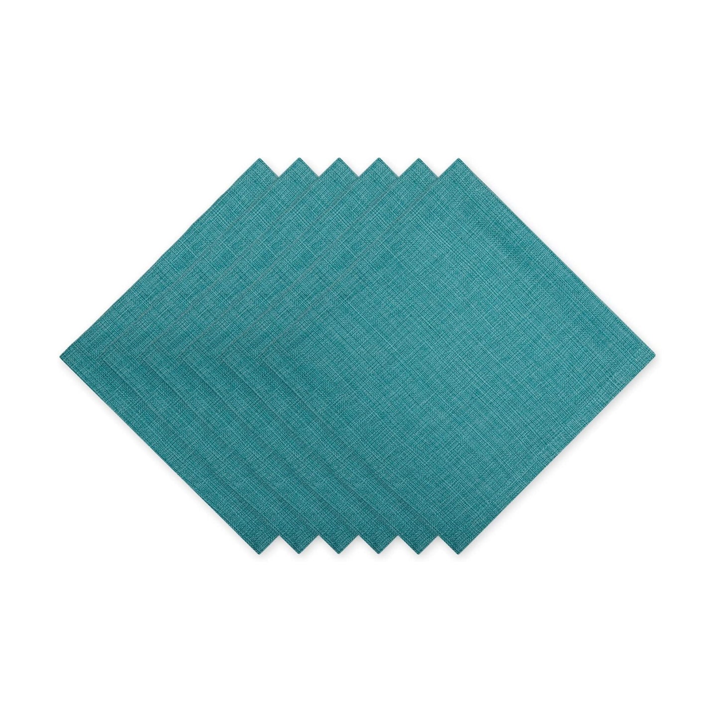 DII Variegated Tabletop Collection, Napkin Set, 20x20, Teal, 6 Piece