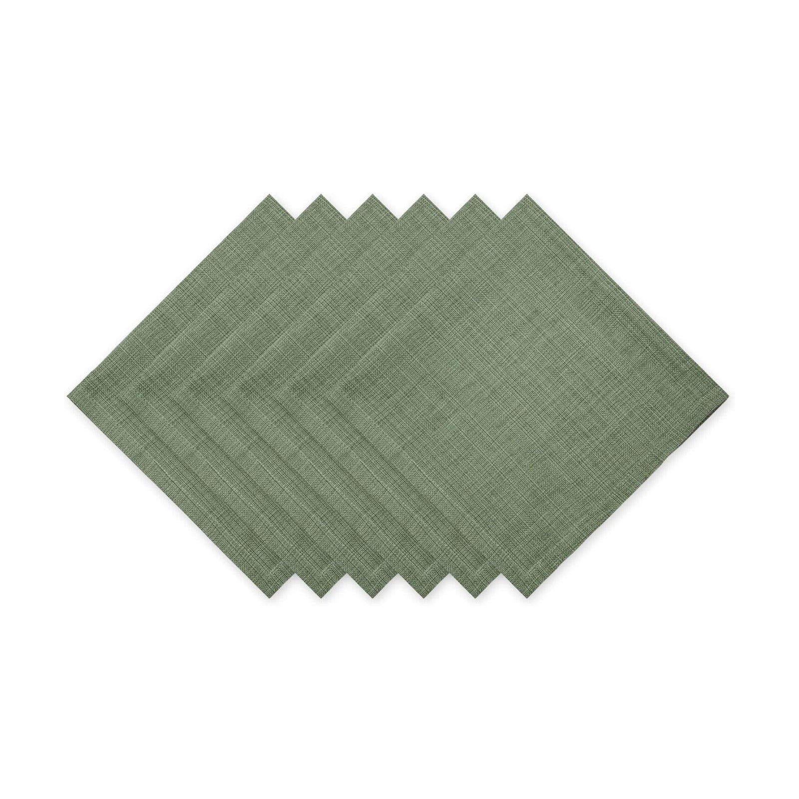 DII Variegated Tabletop Collection, Napkin Set, 20x20, Artichoke Green, 6 Piece