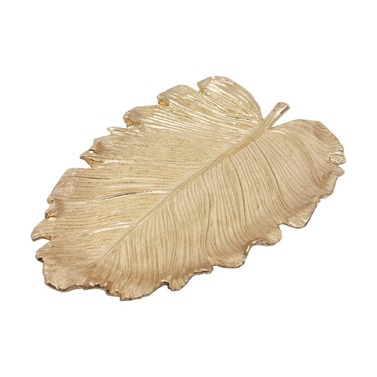 Trinket Dish Vanity Tray for Dresser Christmas / Large Elm-gold