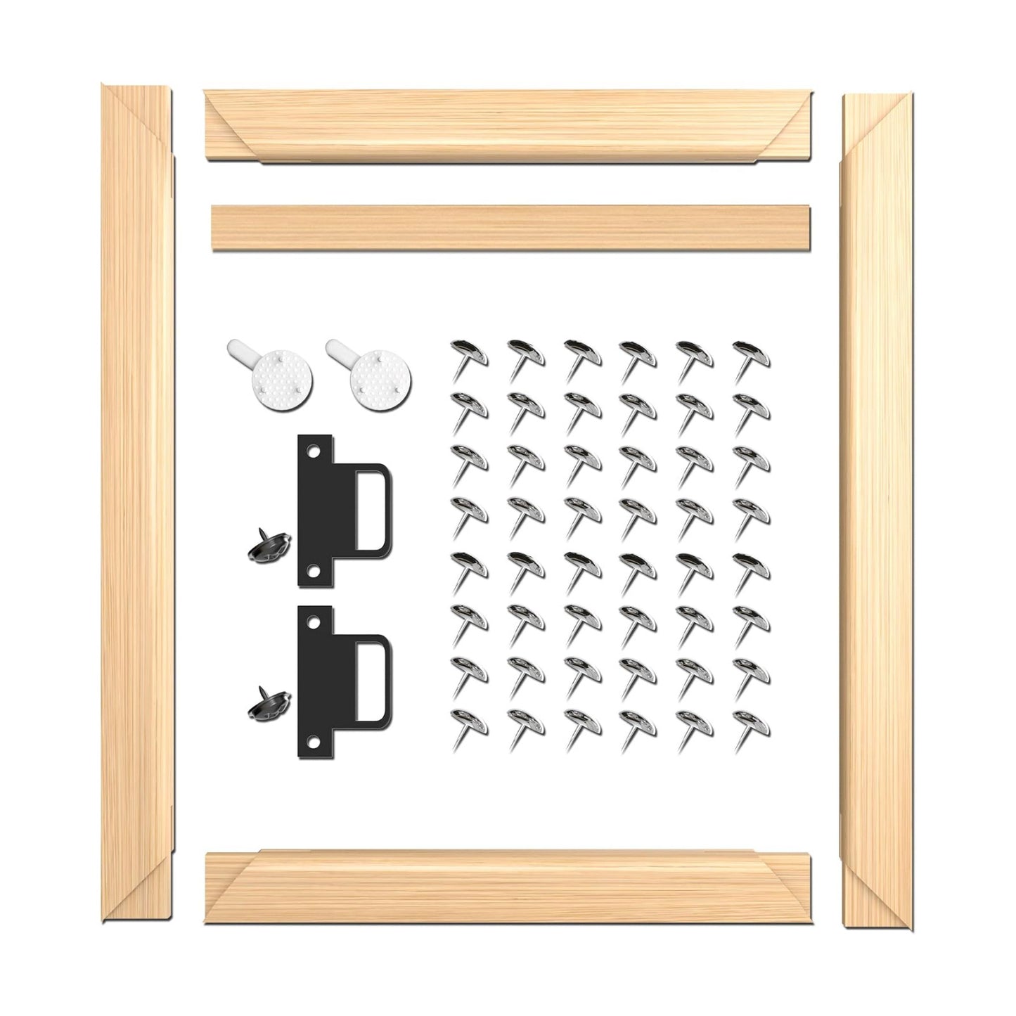 DIY Canvas Stretcher Bars Canvas Frame - Easy to Assemble, Gallery Wrap Oil Frame Kits Canvas Wood Stretcher Bars- for