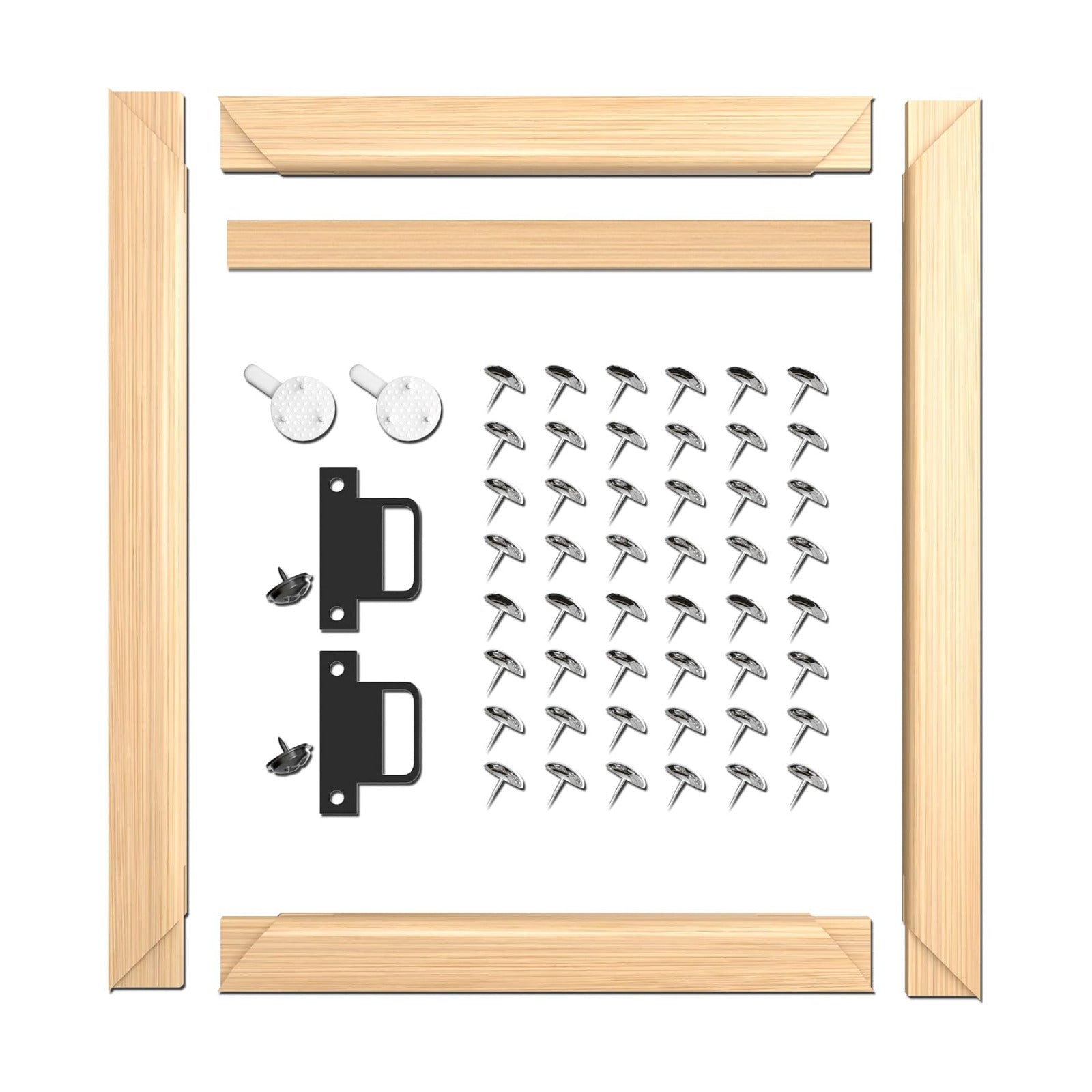 DIY Canvas Stretcher Bars Canvas Frame - Easy to Assemble, Gallery Wrap Oil Frame Kits Canvas Wood Stretcher Bars- for