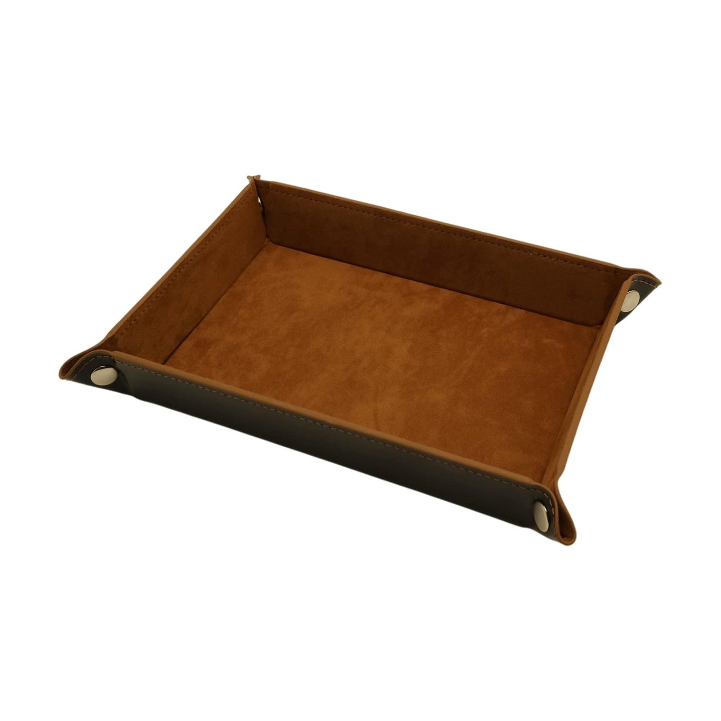 Valet Organizer / Catchall Tray for Jewelry / Brown