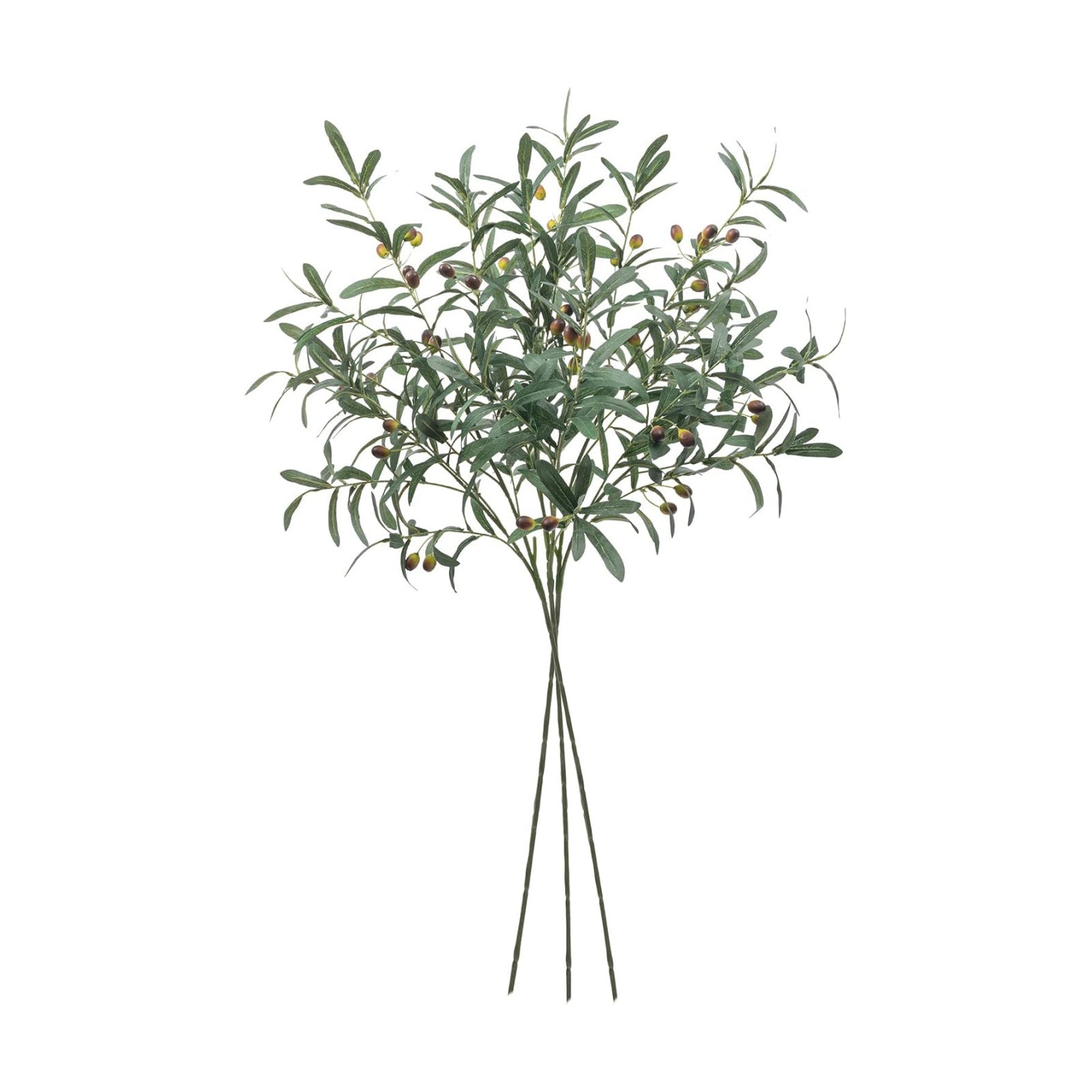 39" Fake Olive Tree Branches Olive Stems Large Tall Artificial Greenery Stems / 39" Tall / Set of 3