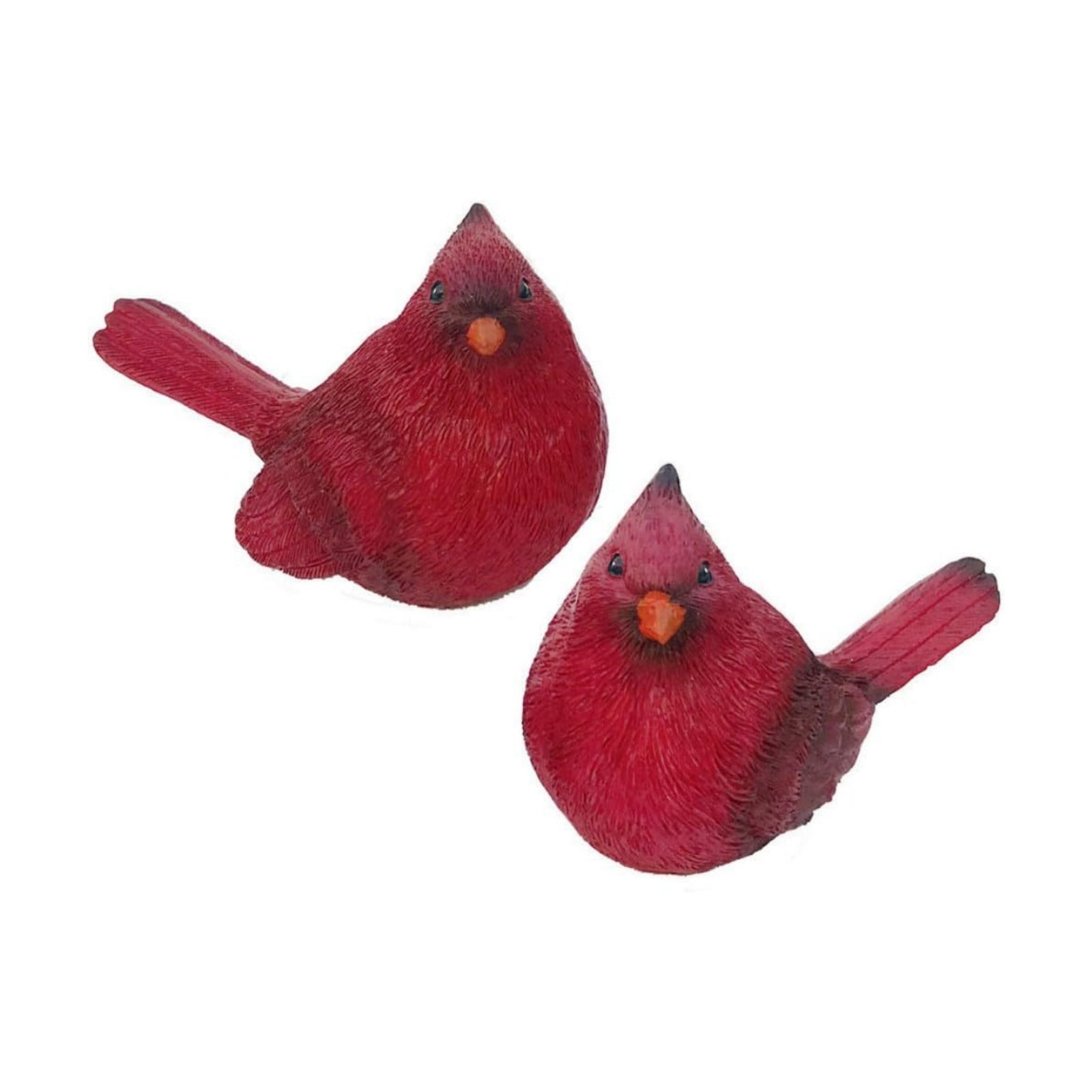 Cardinal Figurines Cardinal Bird Statue Figures / Red / Set of 2