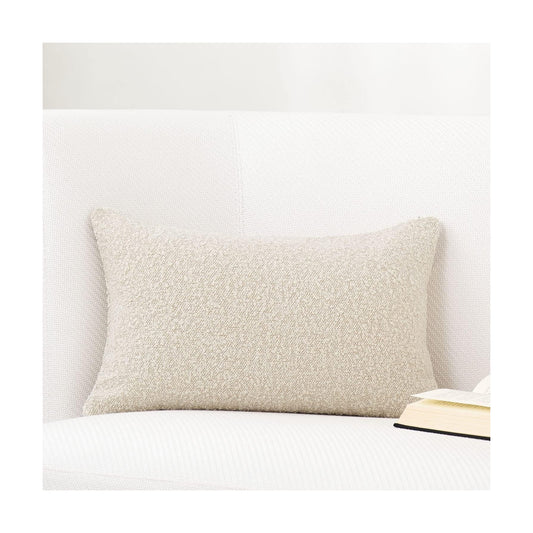 Boucle Pillow Covers Throw Pillow Covers Decorative Pillows for Bed Sofa Pillows / 12 x 20