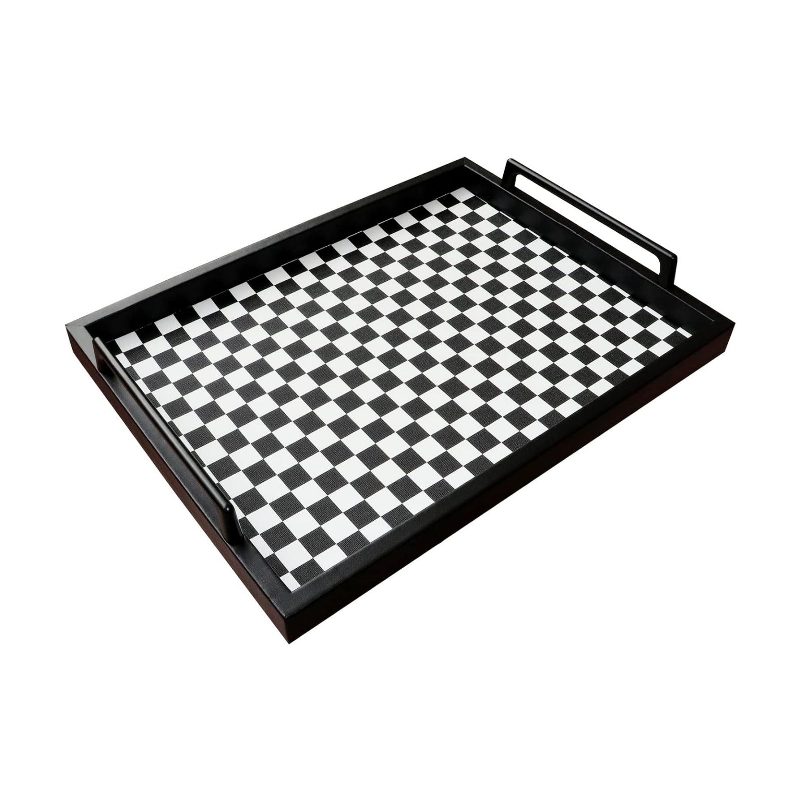 Food Service Tray / Black/white Checkerboard / 16.5 x 12.6