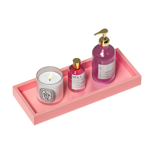 Kitchen Tray for Soap Dispenser Spice Salt / 11.3 x 4.4 x 1.1 / Pink