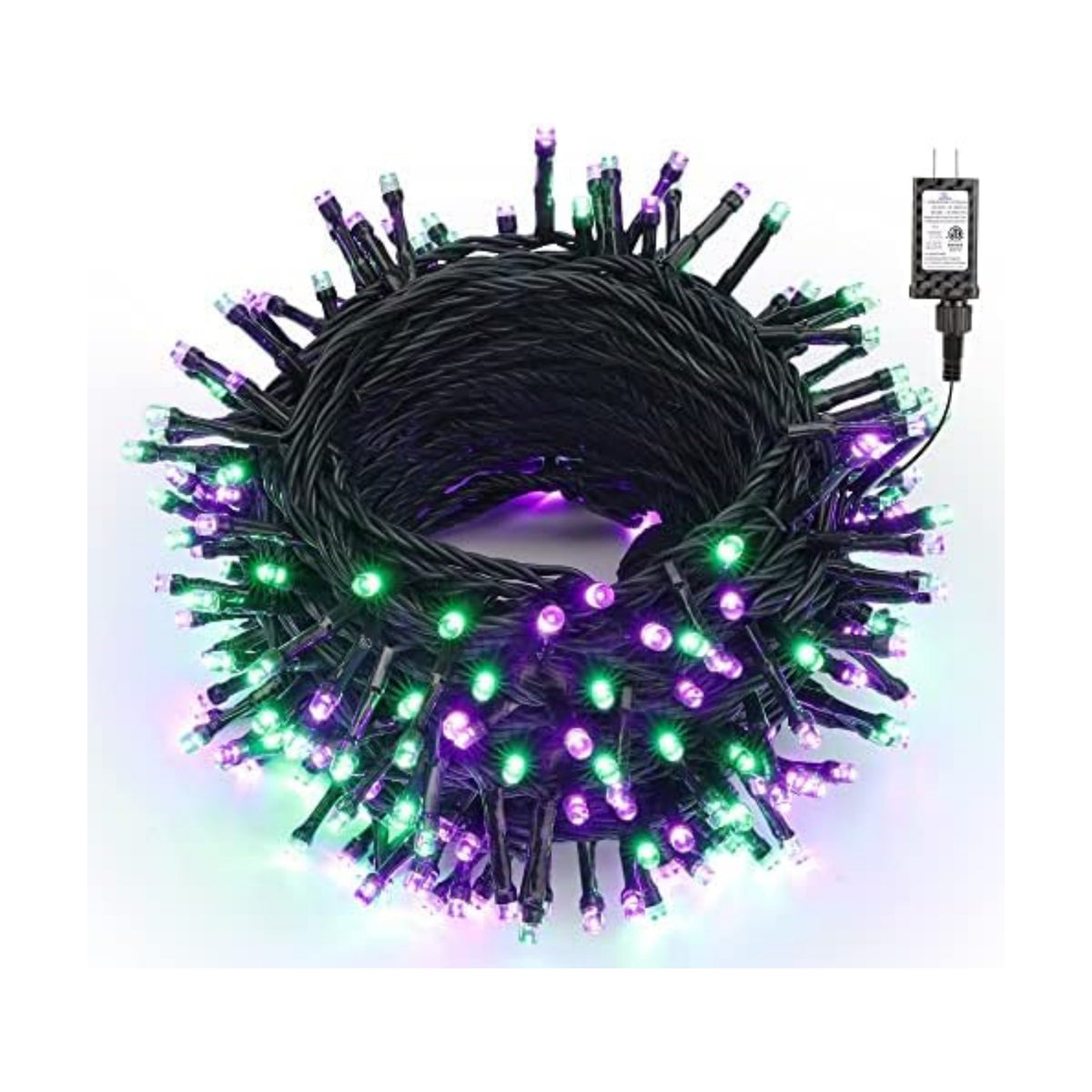 Brizled Outdoor Halloween String Lights Indoor Mini Purple & Green Light