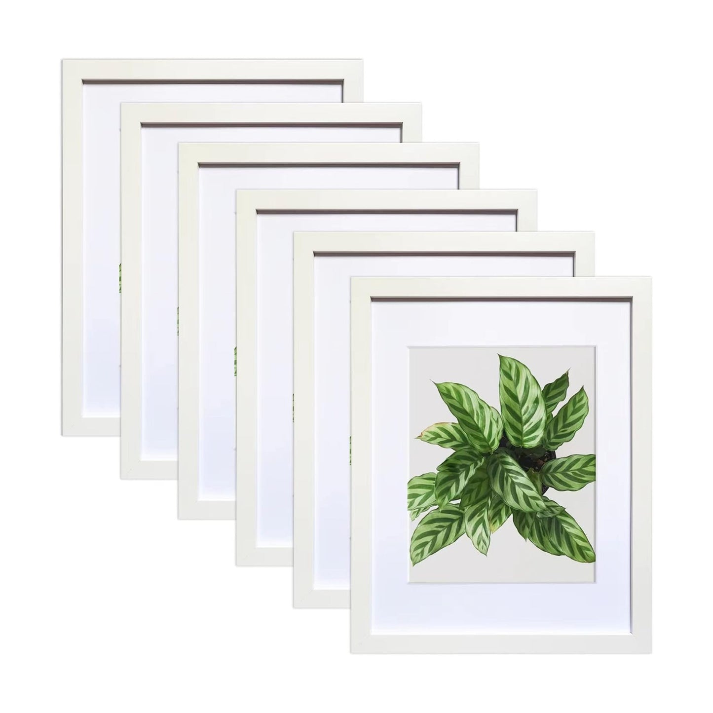 SESEAT 11x14 Picture Frames White Display Pictures 8x10 With mat or 11x14 Prints Without Mat, Wall Mounting, 6PCS