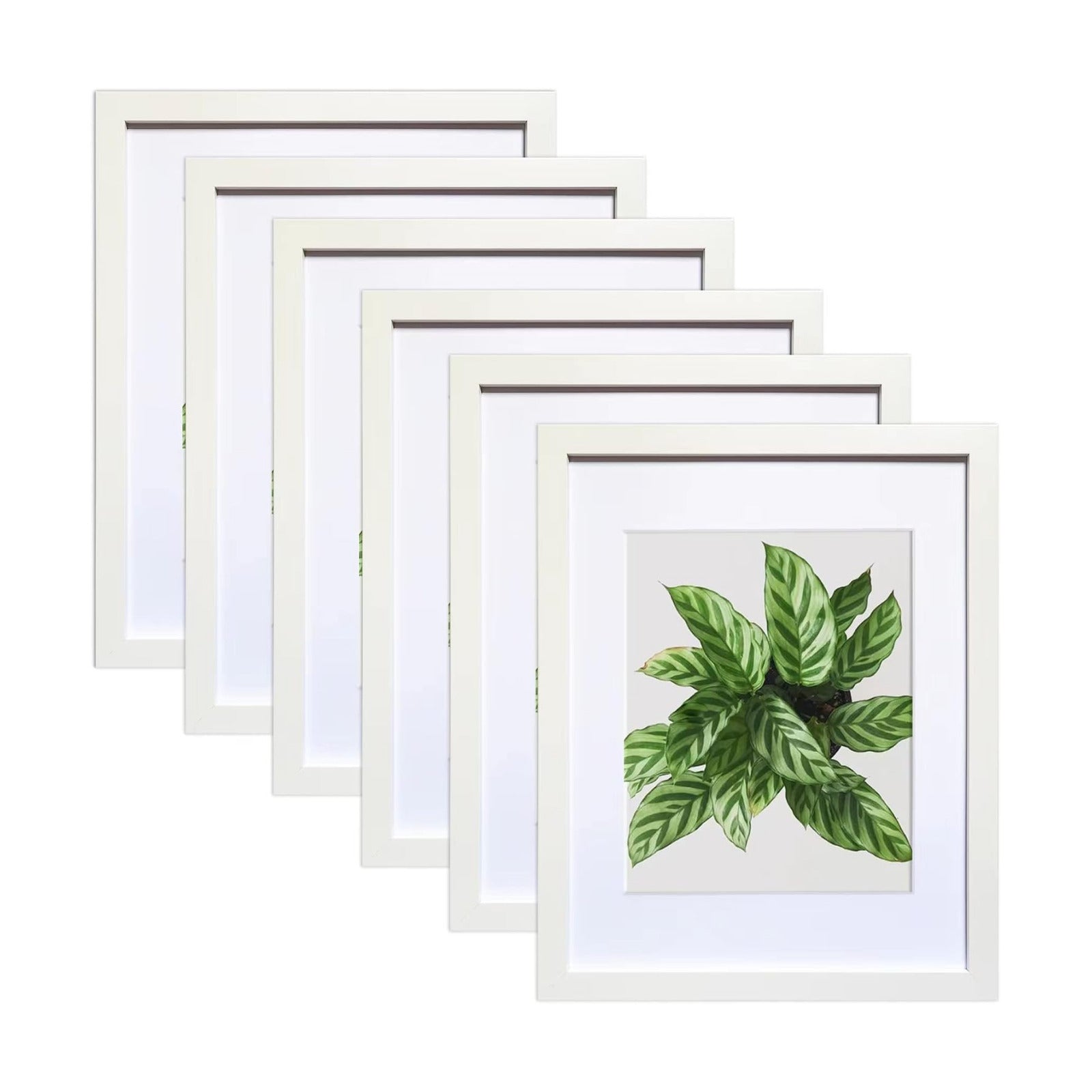 SESEAT 11x14 Picture Frames White Display Pictures 8x10 With mat or 11x14 Prints Without Mat, Wall Mounting, 6PCS