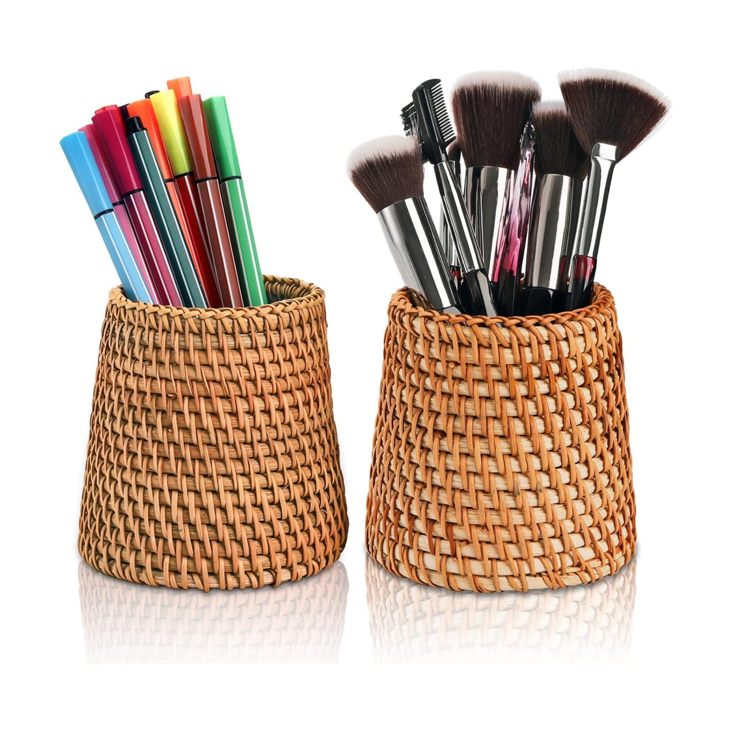 Wicker Pencil Holder / Natural / Set of 2