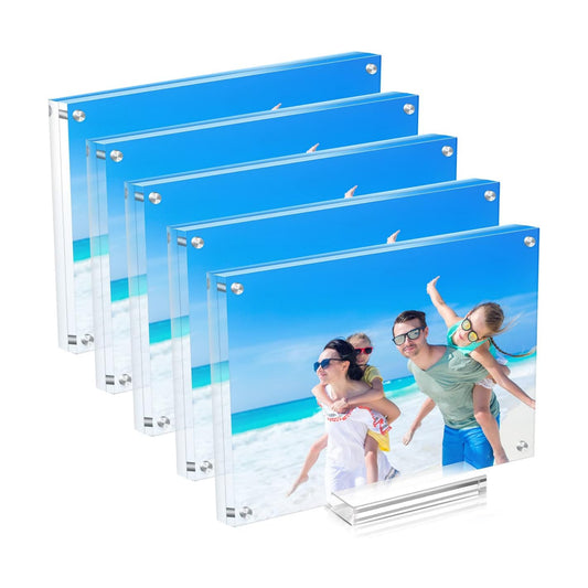 Acrylic Picture Frames / 4 x 6 / Clear / Set of 5