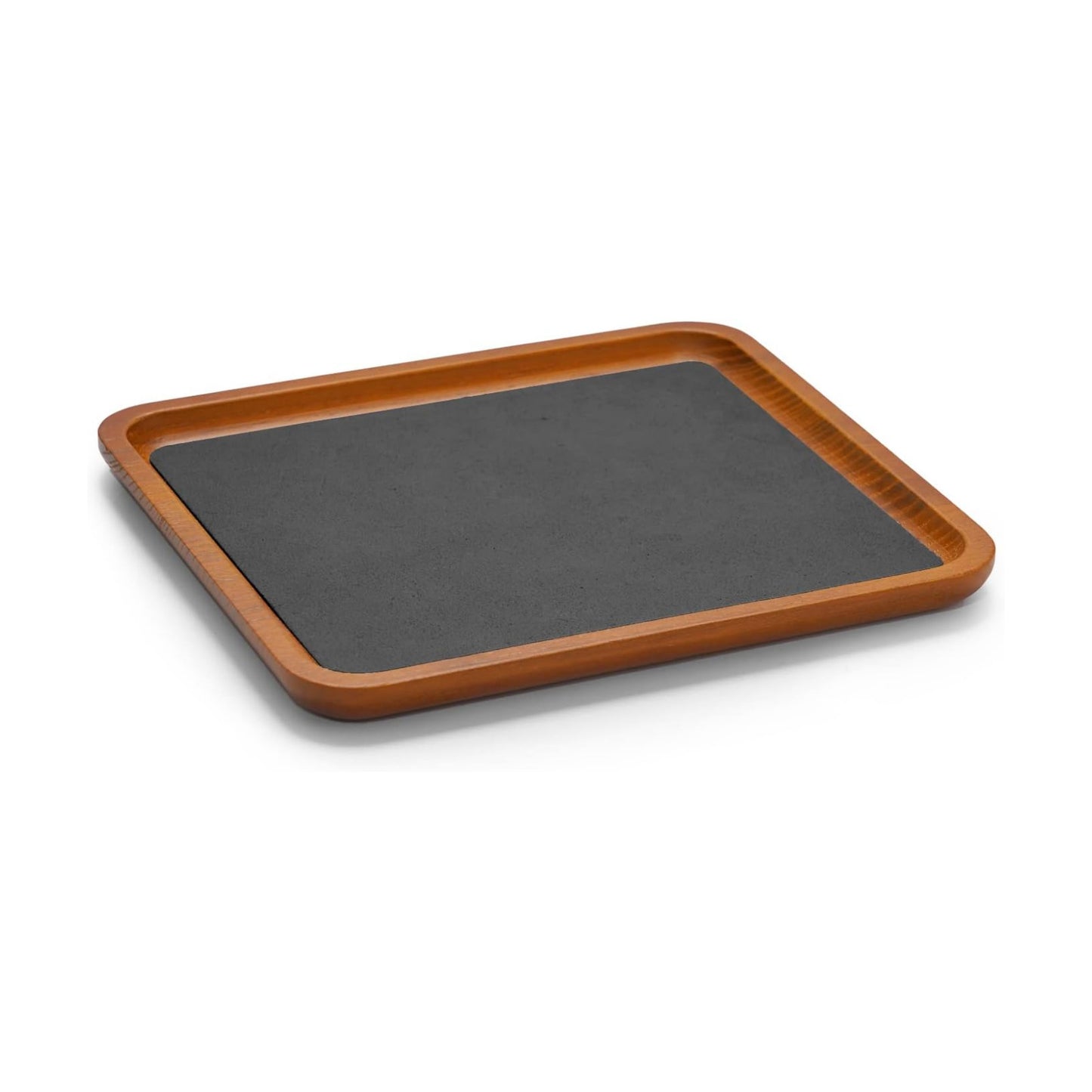 Solid Wood Jewelry Tray Jewelry Display Holder Showcase Watch Display / 7.87 x 7.08 x 0.59 / Grey