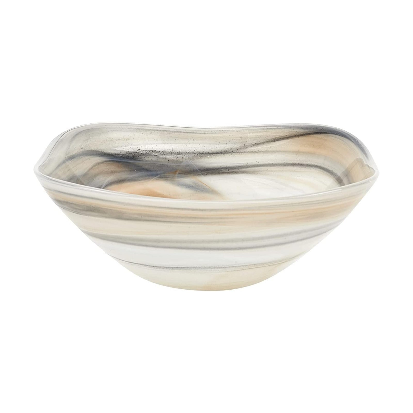Taupe Alabaster Glass 10" Bowl / Set of 10