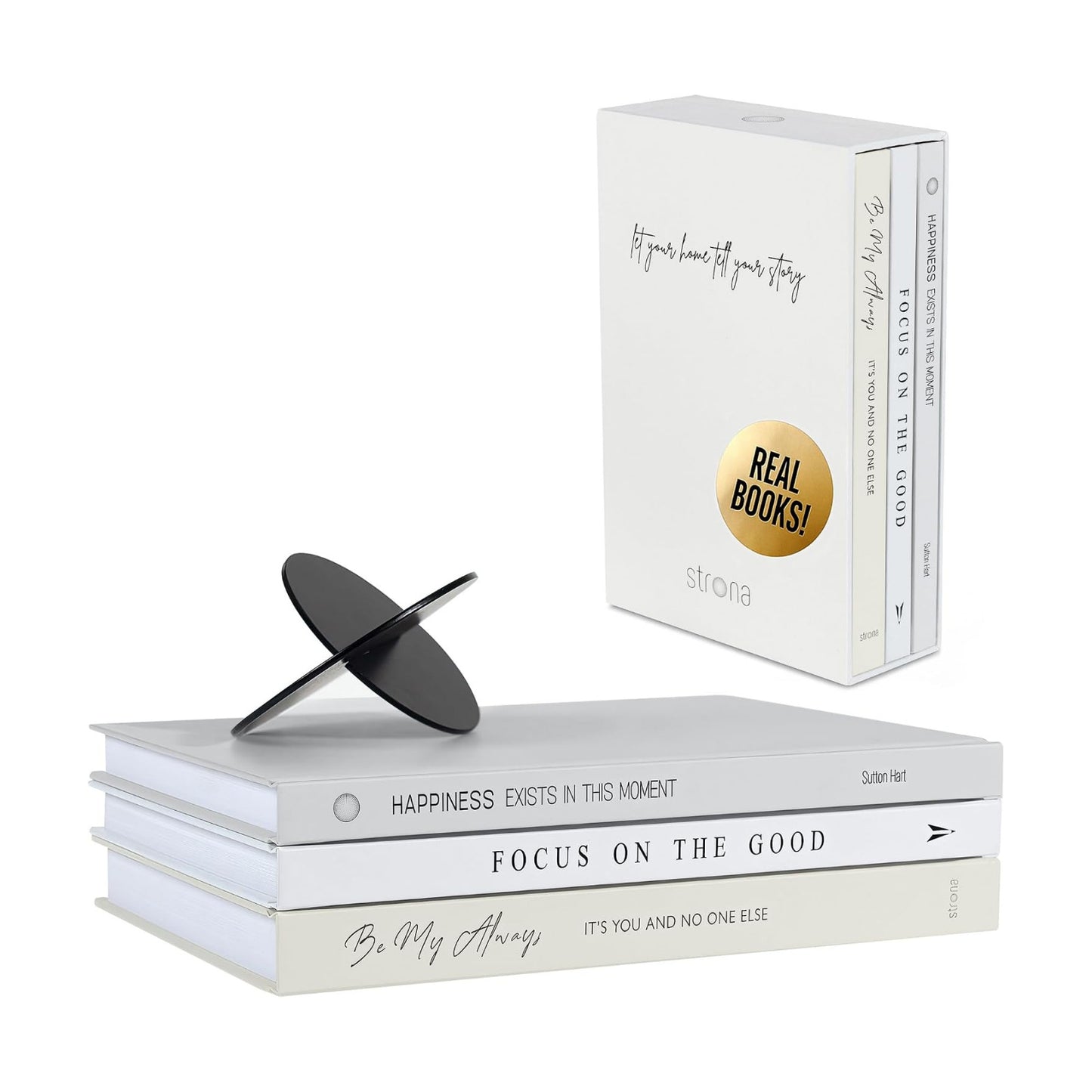 Book Decor Set / 3 Real Decorative Books