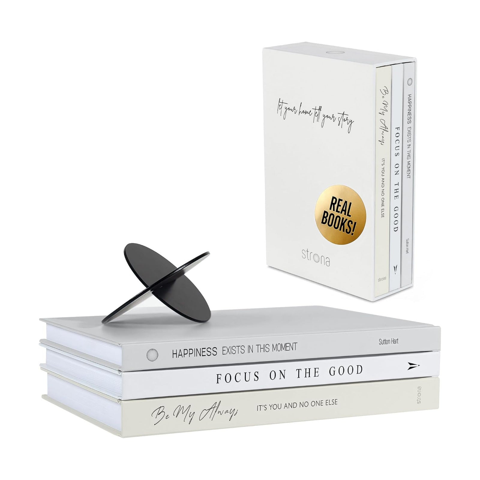 Book Decor Set / 3 Real Decorative Books