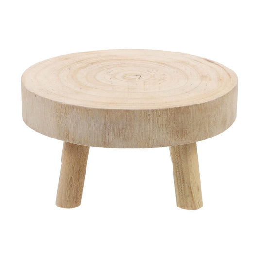 Mini Wooden Stool Display Stand Plant Stand Wood Flower Pot Holder Garden Plant Pot Riser Stand