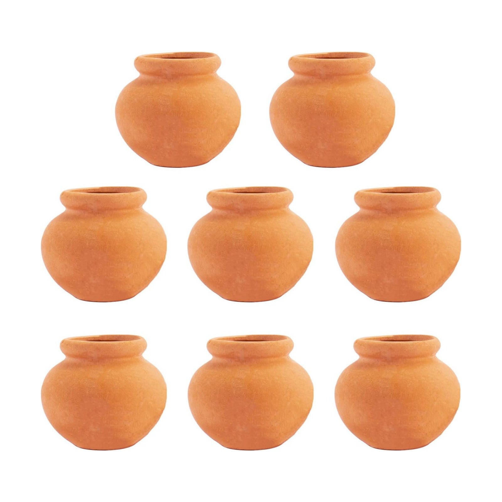 Miniature Tiny Clay Pots Pottery Planter Mini Flower Terra Cotta Pots for DIY Garden Plants / Set E