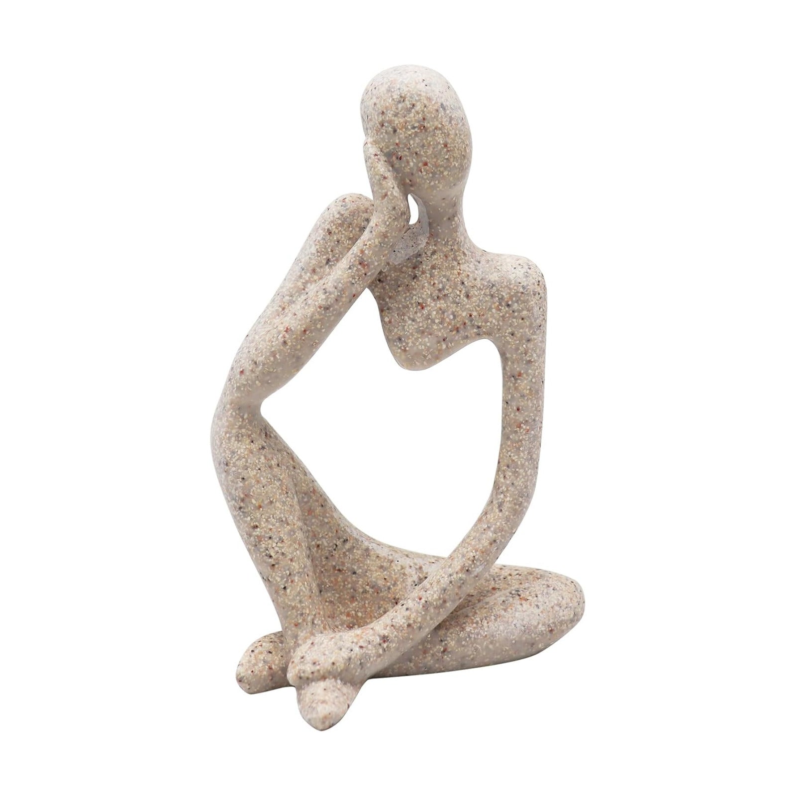 Sandstone Resin Thinker Statue Ornaments / Right / Large