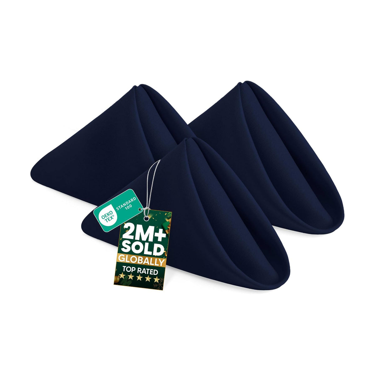 Utopia Home [12 Pack, Navy Blue] Cloth Napkins 20x20 Inches, 100% Polyester