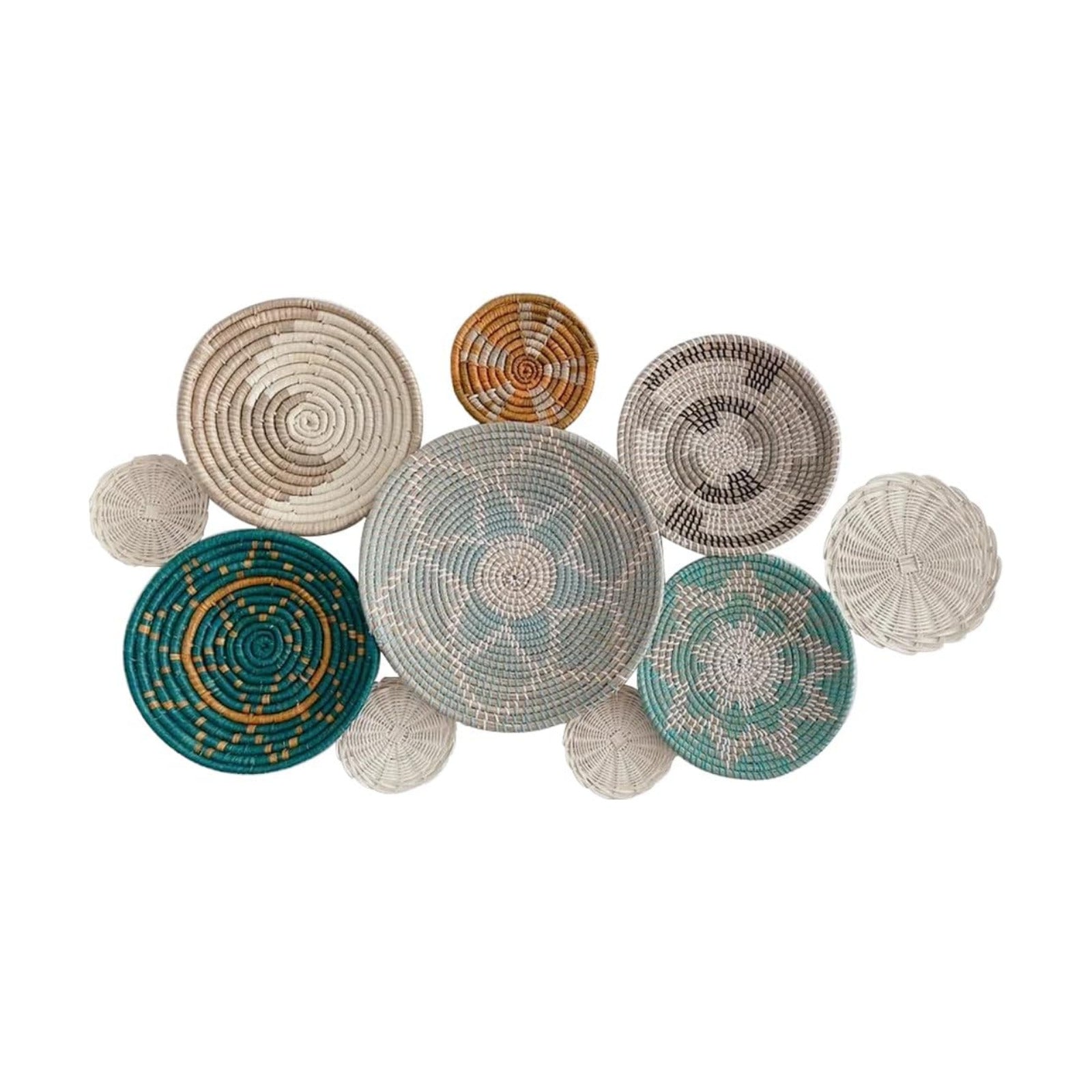 Boho Baskets / Wicker Basket Wall Decor / Natural