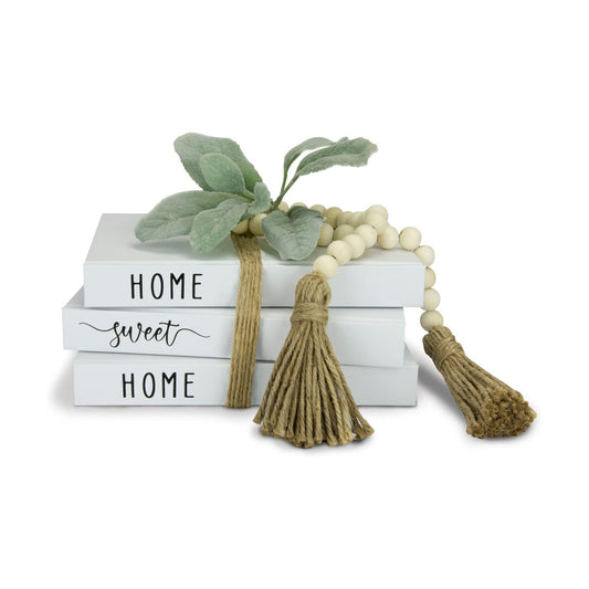 White Decorative Faux Books for Farmhouse & Living Room Decor / White - Hardcover
