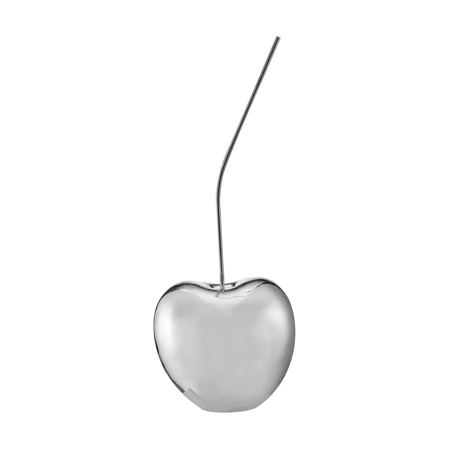 Modern Resin & Metal Sculpture / Small / Chrome