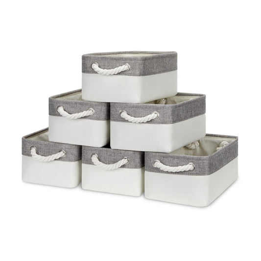 Grey & White Baskets / Grey&white / Set of 6