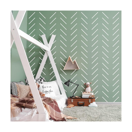Peel and Stick Modern Boho Wall Stickers / White