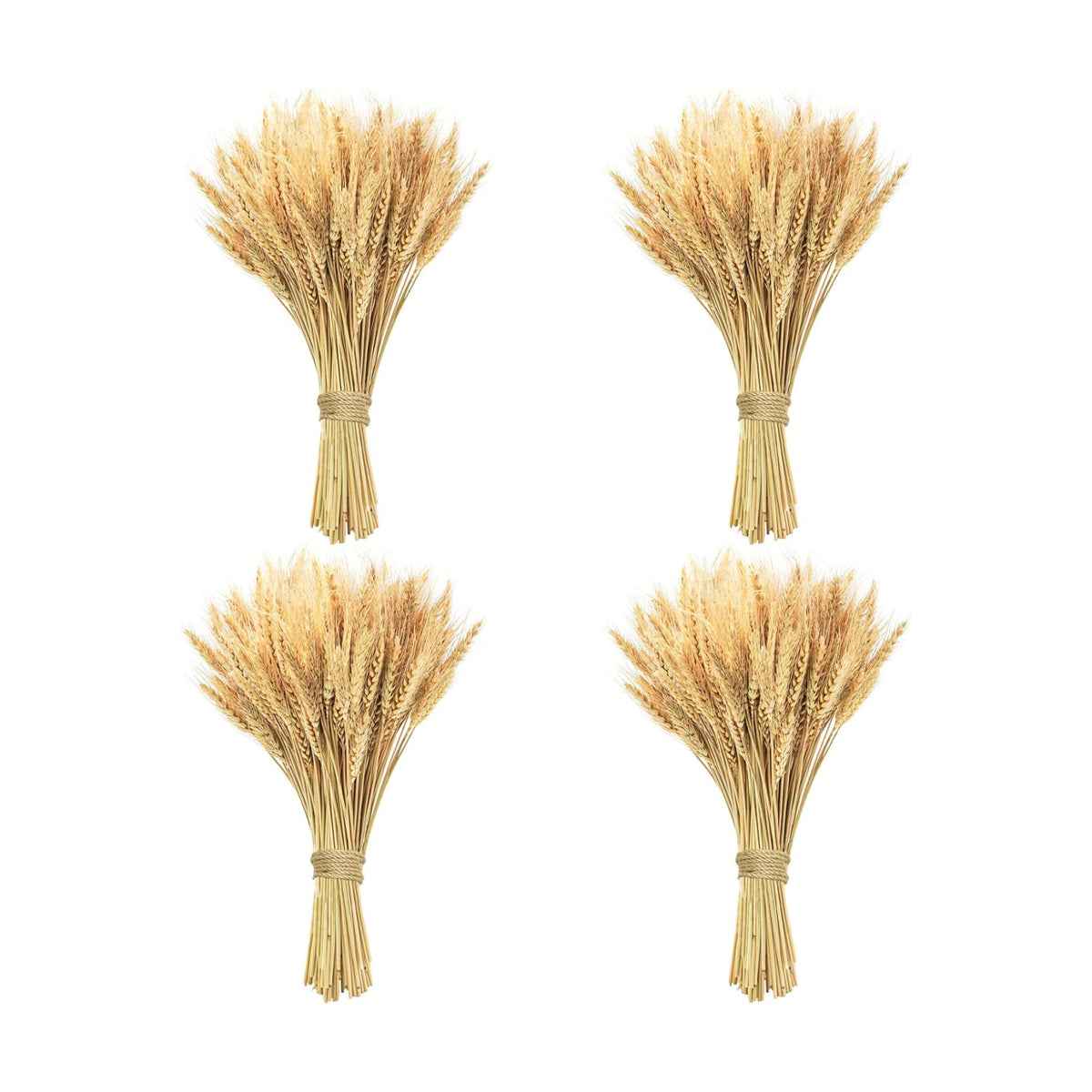 18 inches Natural Dried Wheat Stalks, 400 Stems Wheat Dried Flowers for Vase Home Kitchen Office Spring Flowers Arrangement Wedding Crowns Wreath Table Centerpiece Farmhouse Boho Party Décor