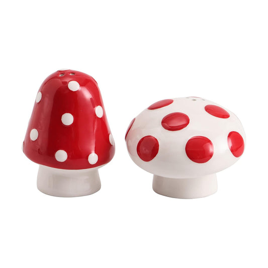 Gnome Mushroom Salt & Pepper Shaker Set