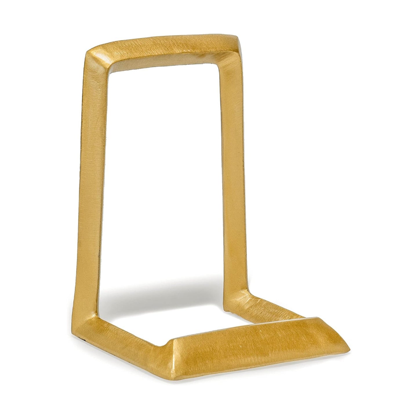 8" Decorative Metal Display Plate Stand and Art Holder Easel in Distressed Finish / Gold