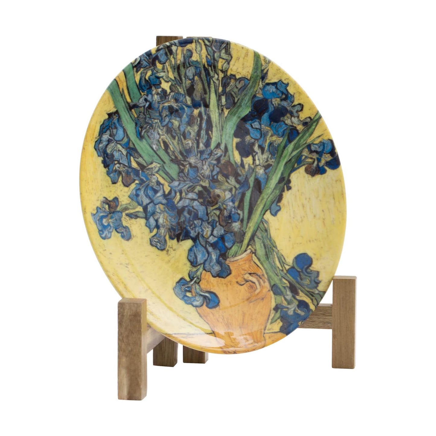 Rustic Acacia Wood Tabletop Saucer Rack