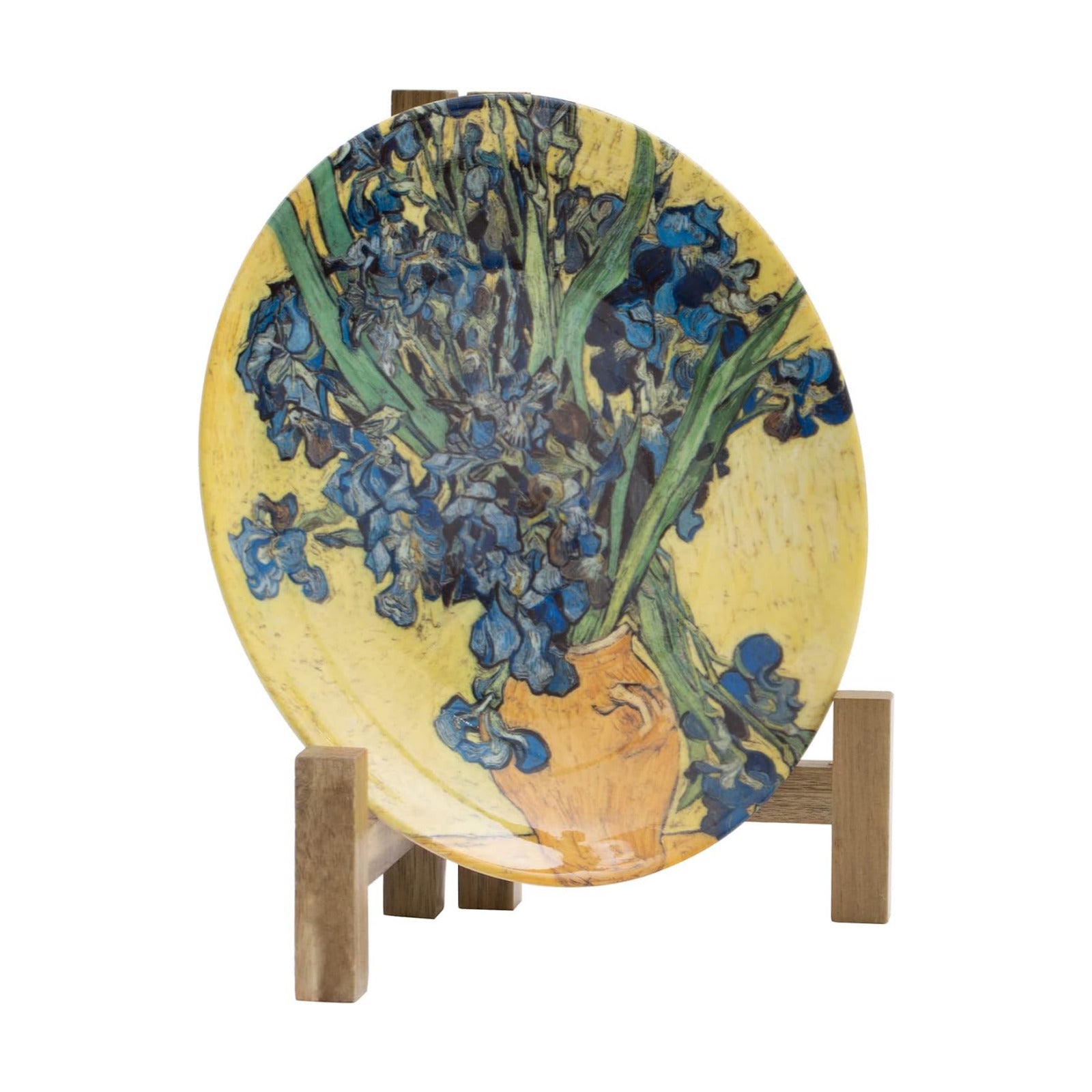 Rustic Acacia Wood Tabletop Saucer Rack