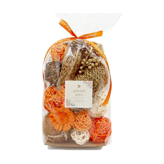 Qingbei Rina Fall Decorative Balls for Centerpiece Bowls, Orange