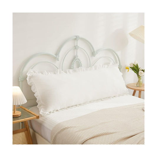 Ruffled Fringe Decor Sham / Body / White / 20 x 54