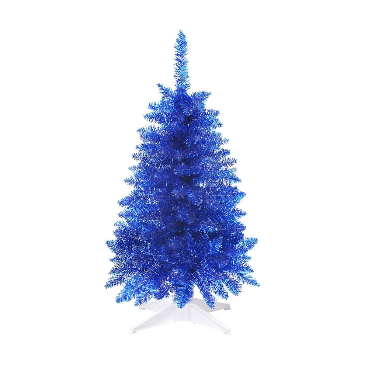 3FT Blue Artificial Small Christmas Tree Mini Tabletop Decor