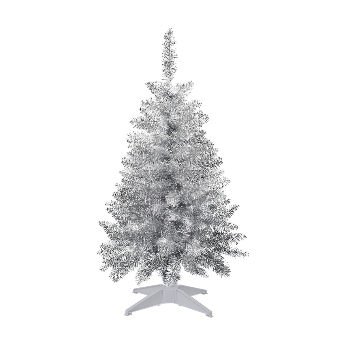 3FT Silver Artificial Small Christmas Tree Mini Tabletop Decor