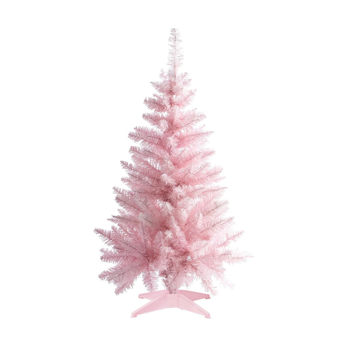 4FT Pink Artificial Small Christmas Tree Mini Tabletop Decor